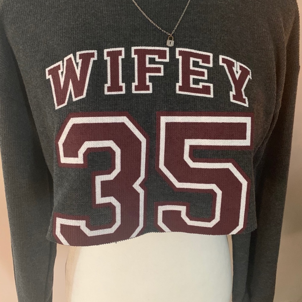 Wifey crop top